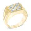 Thumbnail Image 1 of Men's 1 CT. T.W. Diamond Slant Ring in 10K Gold