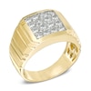 Thumbnail Image 1 of Men's 1 CT. T.W. Diamond Square Ring in 10K Gold