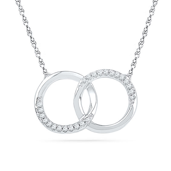 HOF Classic Diamond Interlocking Pendant