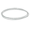 Thumbnail Image 1 of Diamond-Cut Six Piece Stacked Bangle Set in Sterling Silver - 7.5"