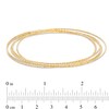 Thumbnail Image 2 of Diamond-Cut Six Piece Stacked Bangle Set in Sterling Silver and 14K Gold Plate - 7.5"