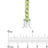 Thumbnail Image 2 of 4.0mm Peridot Tennis Bracelet in Sterling Silver - 7.25"