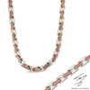 Thumbnail Image 1 of Necklace and Bracelet Set in Two-Tone Stainless Steel - 24"