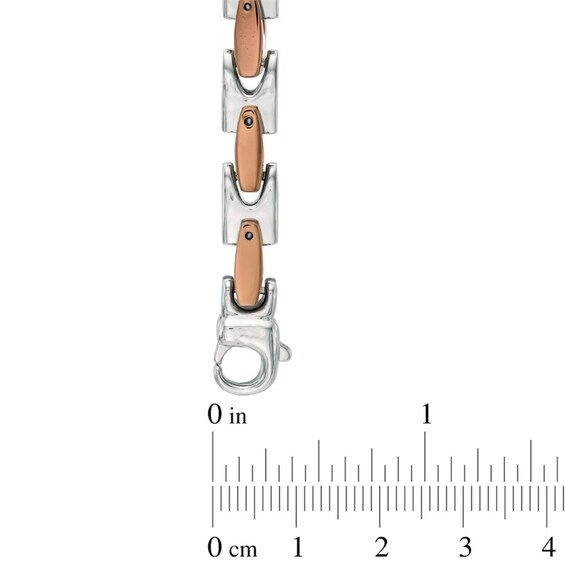 Necklace and Bracelet Set in Two-Tone Stainless Steel - 24"