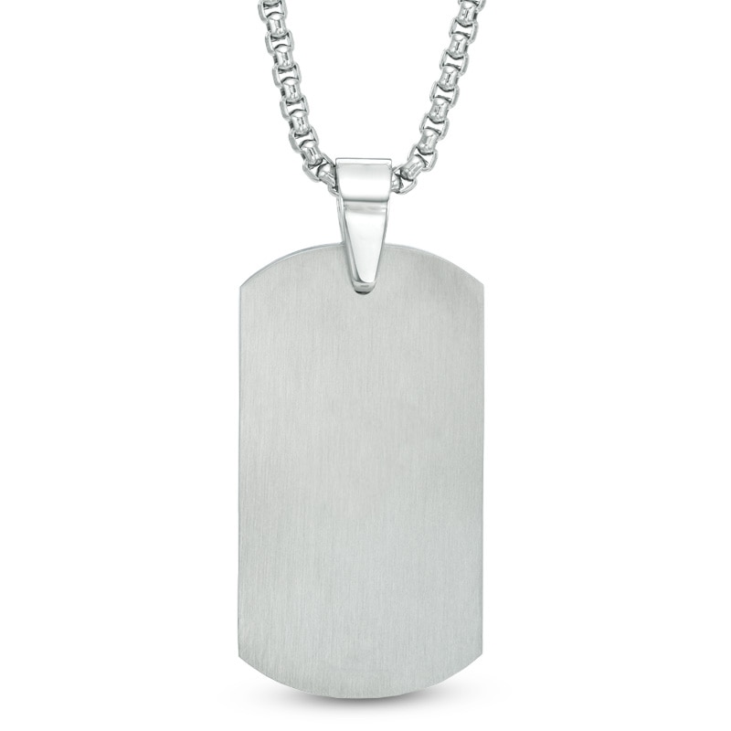 Main Image 3 of Textured Necklace and Bracelet Set in Two-Tone Stainless Steel - 24"