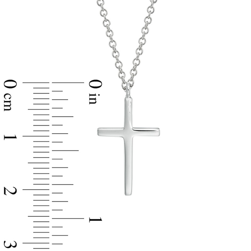 Main Image 2 of Cross Pendant in Sterling Silver