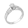 Thumbnail Image 1 of 1 CT. T.W. Diamond Engagement Ring in 14K White Gold