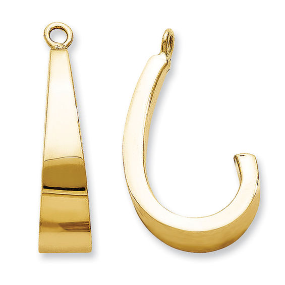 J Hoop Earring Jackets In 14k Gold Online Exclusives Collections J Hoop Earring Jackets In 14k Gold