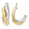 Thumbnail Image 0 of Double J-Hoop Earring Jackets in 14K Two-Tone Gold