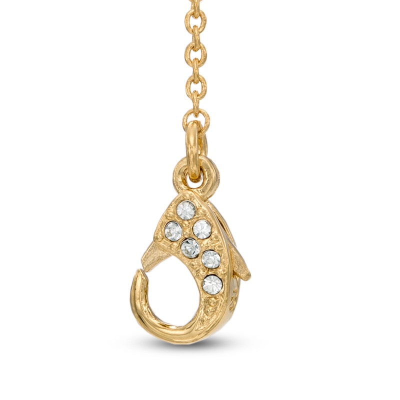 Main Image 2 of AVA Nadri Cubic Zirconia and Crystal Heart Pendant and Drop Earrings Set in Brass with 18K Gold Plate - 16"