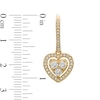 Thumbnail Image 3 of AVA Nadri Cubic Zirconia and Crystal Heart Pendant and Drop Earrings Set in Brass with 18K Gold Plate - 16"