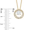 Thumbnail Image 2 of AVA Nadri Cubic Zirconia and Crystal Doorknocker Pendant and Drop Earrings Set in Brass with 18K Gold Plate - 16"