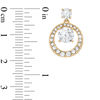 Thumbnail Image 2 of AVA Nadri Cubic Zirconia and Crystal Doorknocker Pendant and Drop Earrings Set in Brass with 18K Gold Plate - 16"