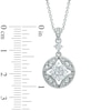 Thumbnail Image 2 of AVA Nadri Cubic Zirconia and Crystal Star Pendant and Drop Earrings Set in White Rhodium Brass - 16"