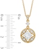 Thumbnail Image 1 of AVA Nadri Cubic Zirconia and Crystal Star Pendant and Drop Earrings Set in Brass with 18K Gold Plate - 16"