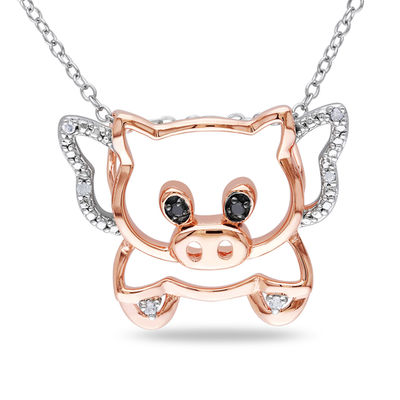 Resin Flying Pink Pig Custom Engraved You are more Loved Heart Locket Necklace Resin Flying Pink Pig Custom Engraved You are more Loved Heart Locket Necklace