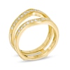 Thumbnail Image 2 of 1/2 CT. T.W. Diamond Chevron Solitaire Enhancer in 14K Gold