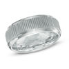 Thumbnail Image 1 of 8.0mm Bark Textured Comfort Fit Cobalt Wedding Band - Size 10