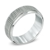 Thumbnail Image 2 of 8.0mm Bark Textured Comfort Fit Cobalt Wedding Band - Size 10
