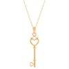 Thumbnail Image 0 of Heart Key Pendant in 10K Gold