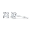 Thumbnail Image 0 of 1/20 CT. T.W. Diamond Solitaire Stud Earrings in 10K White Gold