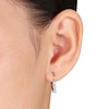 Thumbnail Image 2 of 1/4 CT. T.W. Diamond Three Stone Drop Earrings in Sterling Silver