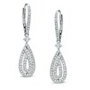 Thumbnail Image 1 of AVA Nadri Crystal Teardrop Earrings in White Rhodium Brass