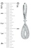 Thumbnail Image 2 of AVA Nadri Crystal Teardrop Earrings in White Rhodium Brass