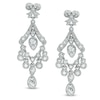 Thumbnail Image 1 of AVA Nadri Cubic Zirconia and Crystal Chandelier Drop Earrings in White Rhodium Brass