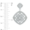 Thumbnail Image 1 of AVA Nadri Cubic Zirconia  and Crystal Vintage-Style Floral Drop Earrings in White Rhodium Brass