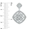 Thumbnail Image 2 of AVA Nadri Cubic Zirconia  and Crystal Vintage-Style Floral Drop Earrings in White Rhodium Brass