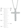 Thumbnail Image 2 of AVA Nadri Crystal Cross Pendant in White Rhodium Brass