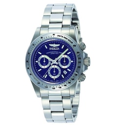 Men's Invicta Speedway Chronograph Watch with Blue Dial (Model: 9329)