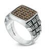 Thumbnail Image 2 of Legendary™ Smoky Quartz Intrecciato Ring in Sterling Silver