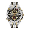 Thumbnail Image 1 of Men's Bulova Precisionist Two-Tone Chronograph Watch with Black Dial (Model: 98B228)