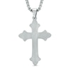 Thumbnail Image 2 of Men's Crucifix Pendant in Two-Tone Stainless Steel - 24&quot;