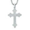 Thumbnail Image 2 of Men's Crucifix Pendant in Two-Tone Stainless Steel - 24"