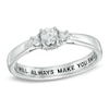 Thumbnail Image 0 of 1/4 CT. T.W. Diamond Promise Ring in 10K White Gold (28 Characters)