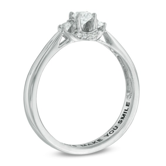 1/4 CT. T.w. Diamond Promise Ring in 10K White Gold (28 Characters)
