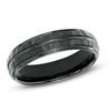 Thumbnail Image 1 of Triton 6.0mm Comfort Fit Hammered Black Tungsten Wedding Band - Size 10