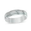 Thumbnail Image 1 of Triton 6.0mm Comfort Fit Slant Tungsten Wedding Band - Size 10