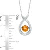 Thumbnail Image 1 of 6.0mm Citrine Pendant in Sterling Silver