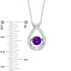 Thumbnail Image 2 of 6.0mm Amethyst Pendant in Sterling Silver