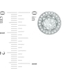 Thumbnail Image 3 of Multi-Gemstone and Lab-Created White Sapphire Frame Earrings Set in Sterling Silver