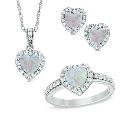 Gemmart Female Orange Opal Heart Ring cz engagement ring