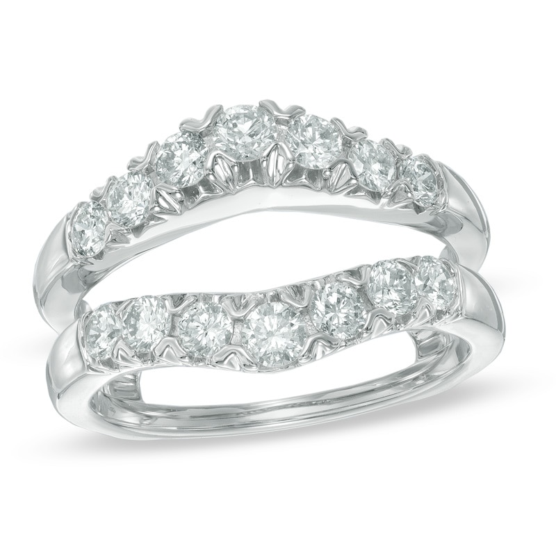 Main Image 1 of 1 CT. T.W. Diamond Contour Solitaire Enhancer in 14K White Gold