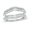 Thumbnail Image 1 of 1/2 CT. T.W. Baguette and Round Diamond Solitaire Enhancer Solitaire Enhancer in 14K White Gold