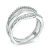 Thumbnail Image 2 of 1/2 CT. T.W. Baguette and Round Diamond Solitaire Enhancer Solitaire Enhancer in 14K White Gold