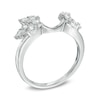 Thumbnail Image 2 of 1/2 CT. T.W. Diamond Leaf Solitaire Enhancer in 14K White Gold