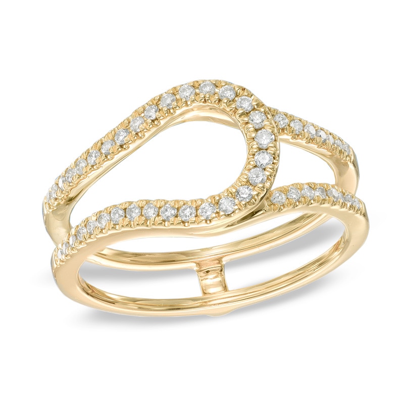 1/4 CT. T.W. Diamond Loop Solitaire Enhancer in 14K Gold